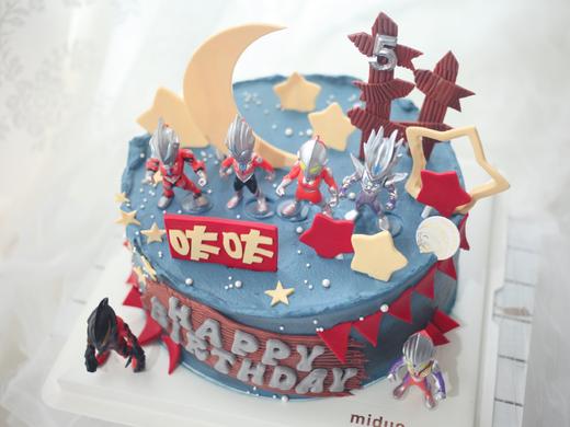 男孩蛋糕 小男孩心中YYSD 星球奥特曼 商品图2