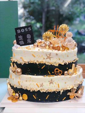双层男士奶油蛋糕 下单前请仔细阅读商品详情
