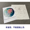 【有步骤、大彩图】杨冬冬工笔画白描底稿圆形小品《娇影》荷花初学者临摹花鸟线稿HD32 商品缩略图2