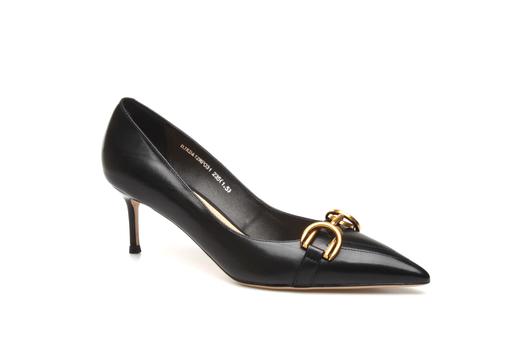 豪麟名鞋奥莱迪嘉女装胎牛皮革时尚气质皮鞋DJKDA12WP031黑色  原价1960元 商品图0