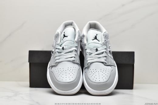 耐克Nike Air Jordan 1 Low Silver Toe黑银AJ1低帮潮流缓震运动休闲板鞋CQ9828-131男女鞋 商品图6