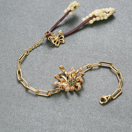 【采购专享】宫里的世界&BYJ 菊花系列 菊祥如意手链 商品图2