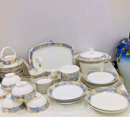 5F隆昌瓷器52头开门大吉骨瓷餐具 商品图0