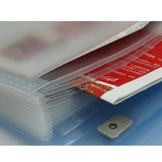 晨光透明风琴包银锐AWT90961文件夹多层学生分类资料册收纳试卷夹（颜色随机） 商品图3