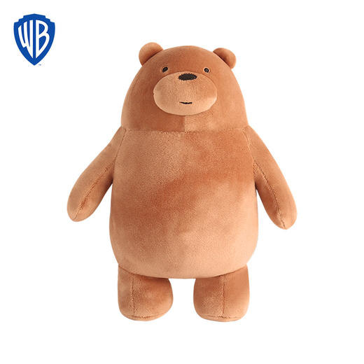 华纳正版授权咱们裸熊CN卡通频道毛绒玩具抱枕玩偶公仔节日礼物 商品图3