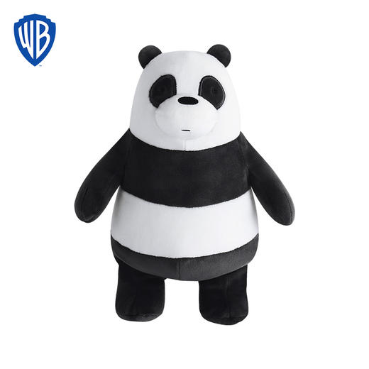 华纳正版授权咱们裸熊CN卡通频道毛绒玩具抱枕玩偶公仔节日礼物 商品图1