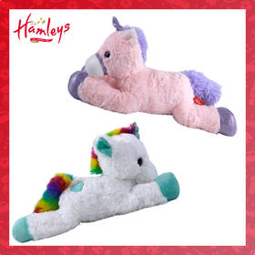 【自营】Hamleys 趴趴彩虹独角兽53cm 粉色/白色
