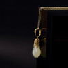 S925纯银镀金掐丝和田玉玉兰花复古百搭项链 CW 商品缩略图2