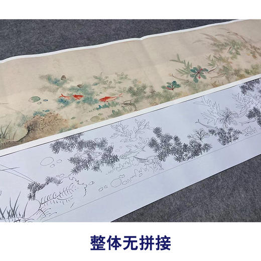 【长卷】工笔画白描底稿古画长卷钱与龄《秋风墨藻图》多种白描尺寸可选G034 商品图4