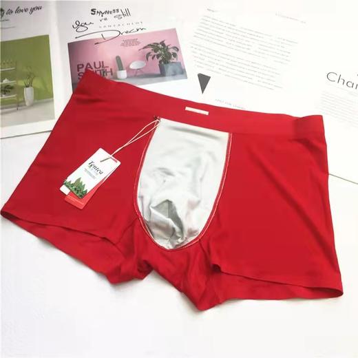 男士纯棉内裤 裤头 红色 商品图7