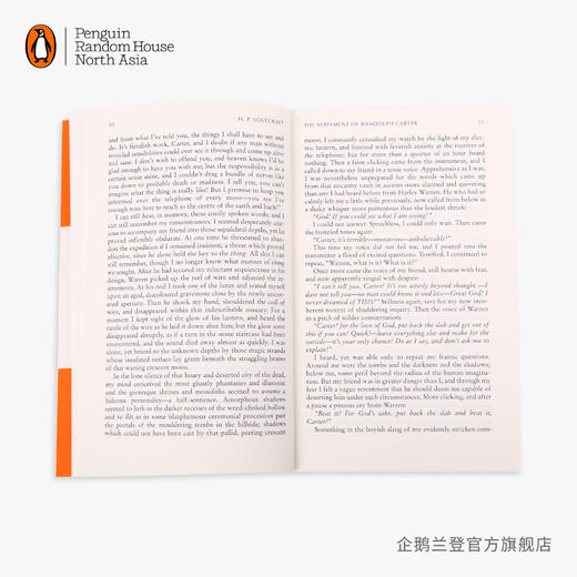 嘉德文库|【企鹅兰登】克苏鲁的呼唤和其他怪奇故事The Call of Cthulhu  and Other Weird Stories  （毛边本） 企鹅经典橘色收藏版 商品图4