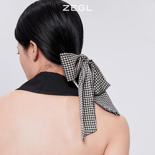 ZEGL蝴蝶结发带女头饰大肠发圈网红头绳2021年新款后脑勺发饰配饰 商品图2