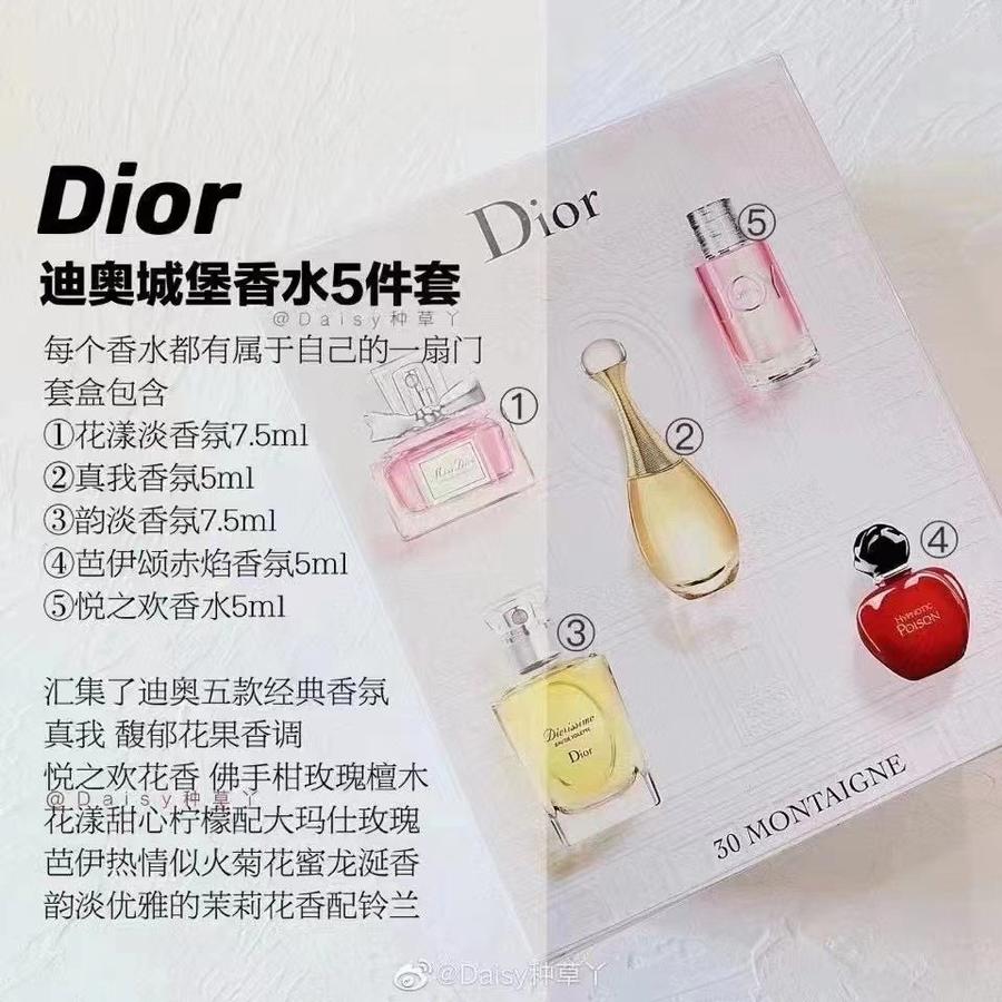 Dior 城堡q版香水5件套