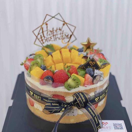 裸蛋糕（丝带和应季水果随机搭配） 商品图0