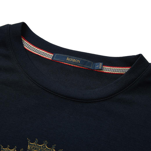 【蓄热御寒】罗蒙秋冬新品印花胶印时尚百搭加绒卫衣男士卫衣 商品图4