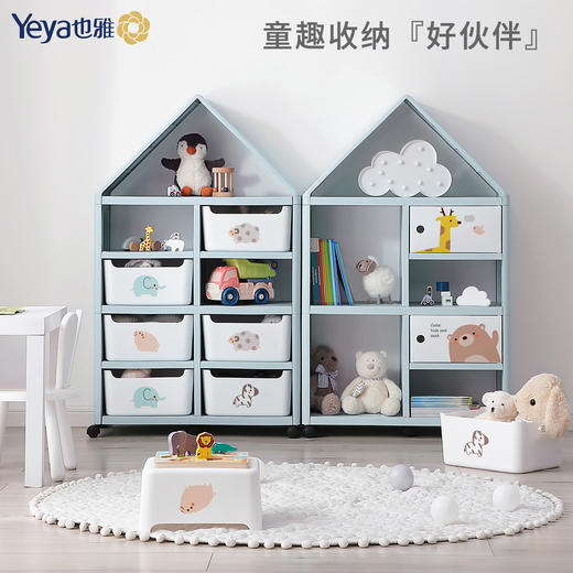 玩具收纳架 儿童书架绘本收纳柜宝宝置物整理储物架 商品图2