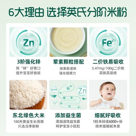 英氏鳕鱼南瓜加锌营养米粉罐装 商品图4