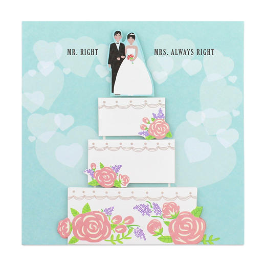 艺贺结婚祝福贺卡19W0117礼物卡片 商品图0