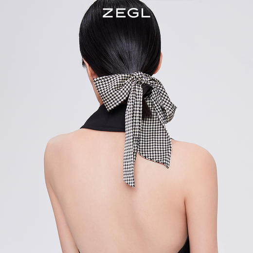 ZEGL蝴蝶结发带女头饰大肠发圈网红头绳2021年新款后脑勺发饰配饰 商品图3