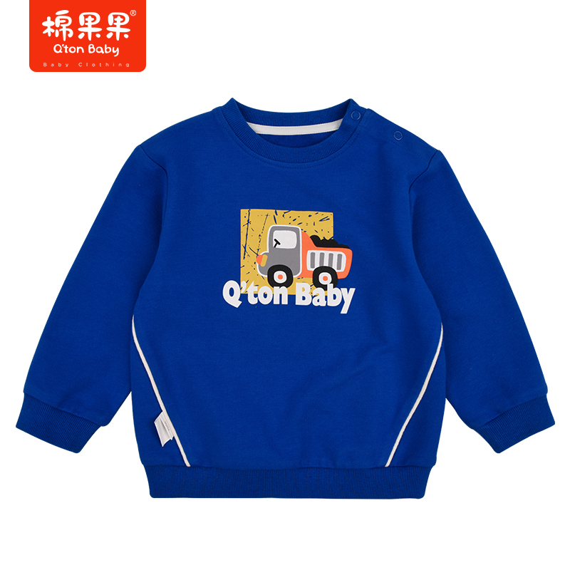 商场同款棉果果春季男童圆领套头卫衣M112180222060