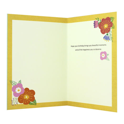 艺贺生日贺卡13B0106祝福礼物卡片创意礼品1张装 商品图2