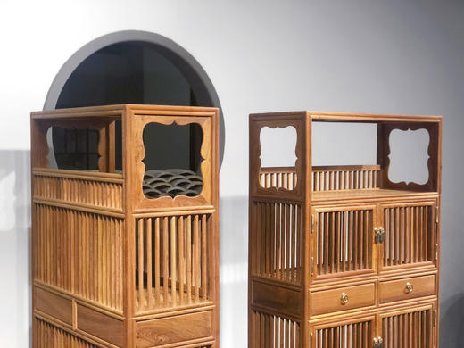 红桥红  家具严选  缅甸花梨（大果紫檀）【151 有券口直棂架格】 商品图6