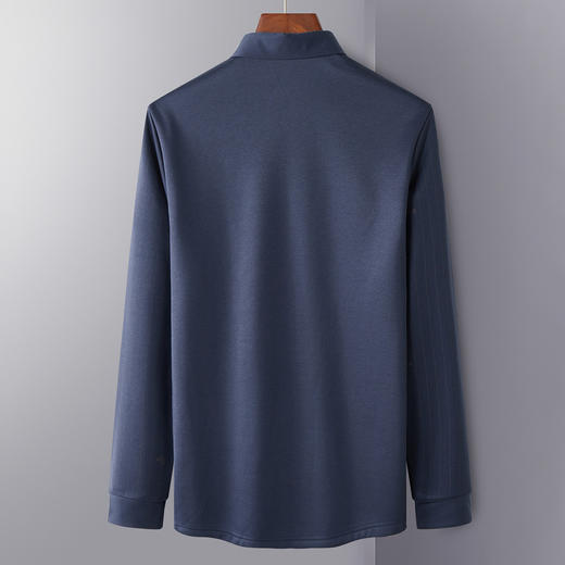 【加绒保暖】罗蒙衬衫男防风御寒商务通勤休闲百搭柔软亲肤长袖衬衣男 商品图3