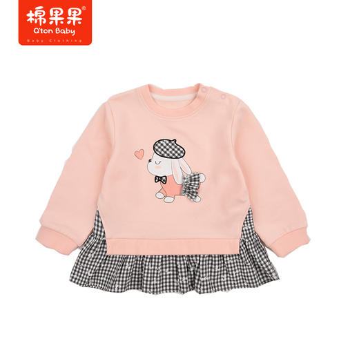 商场同款棉果果春季女童圆领套头卫衣M122180222130 商品图0