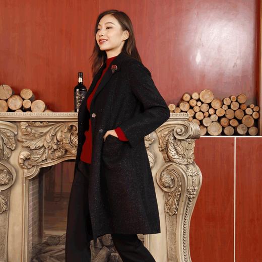 宗洋双面修身中长款羊毛大衣BDK8ZD7784-04 商品图1