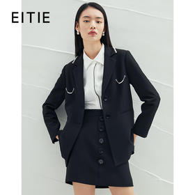 EITIE爱特爱春季新款时尚职业通勤百搭显瘦干练西装外套女A2203915