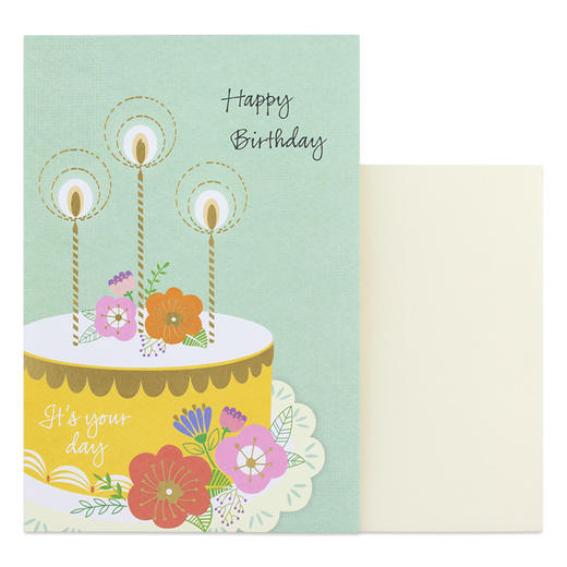 艺贺生日贺卡13B0106祝福礼物卡片创意礼品1张装 商品图1