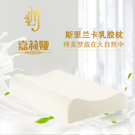  【全新升级】嘉莉娅大童乳胶枕 斯里兰卡原产地现采现加工 天ran乳胶含量92~95% 邓禄普工艺 人体工学柔软弹性型设计 尺寸误差1cm左右  商品图1