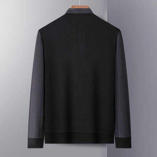 【加绒加厚】罗蒙秋冬男装保暖衬衫男士时尚休闲学院风假两件套头衫男 商品图1