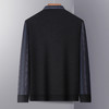 【加绒加厚】罗蒙秋冬男装保暖衬衫男士休闲假两件拼色长袖套头衬衣男 商品缩略图1