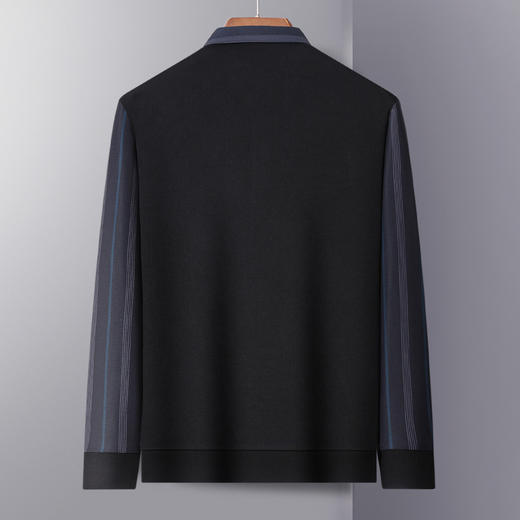 【加绒加厚】罗蒙秋冬男装保暖衬衫男士休闲假两件拼色长袖套头衬衣男 商品图1