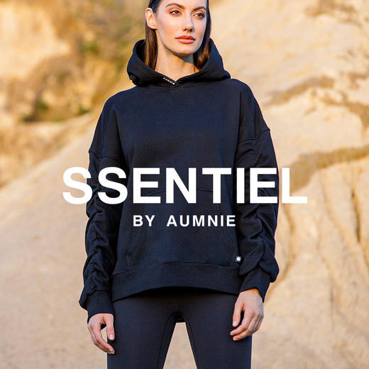 【新品】宽松褶皱T台连帽上衣 RUCHED RUNWAY HOODIE秋冬新款运动休闲罩衫 商品图0