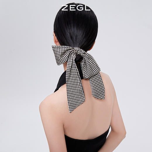 ZEGL蝴蝶结发带女头饰大肠发圈网红头绳2021年新款后脑勺发饰配饰 商品图1