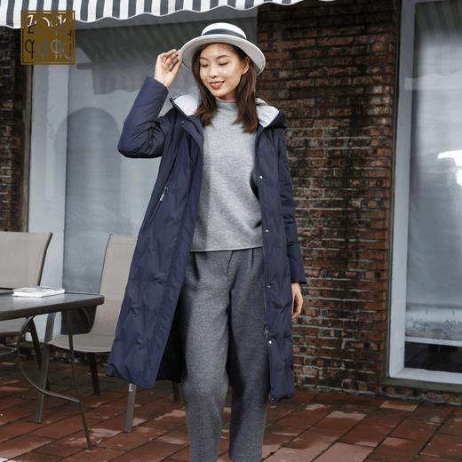 宗洋连帽式中长款羽绒服BDK6CY7767-43 商品图0