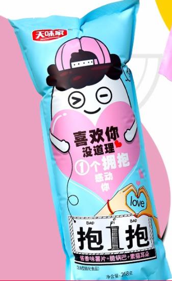 天味家抱1抱蓝色酱香味薯片258g 商品图0