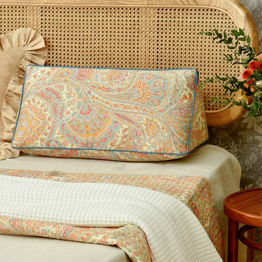 暮海晨月曦三角护腰靠垫纯棉床头腰垫 商品图1