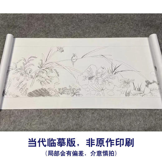 【长卷】工笔画白描底稿古画长卷钱与龄《秋风墨藻图》多种白描尺寸可选G034 商品图1
