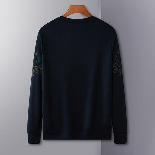 【蓄热御寒】罗蒙秋冬新品印花胶印时尚百搭加绒卫衣男士卫衣 商品图1