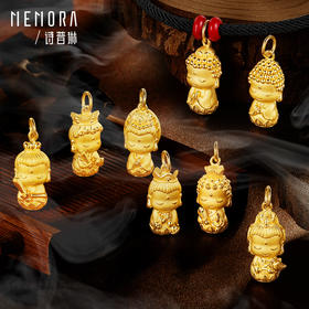 【守护八大佛】MEMORA诗普琳珠宝守护系列黄金本命佛吊坠足金八大佛菩萨挂坠HP4225