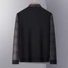 【加绒加厚】罗蒙秋冬男装保暖衬衫男士时尚休闲学院风假两件套头衫男 商品缩略图3