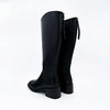 SAFICOO 经典粗跟高筒骑士靴 不过膝真皮长筒靴 商品缩略图5