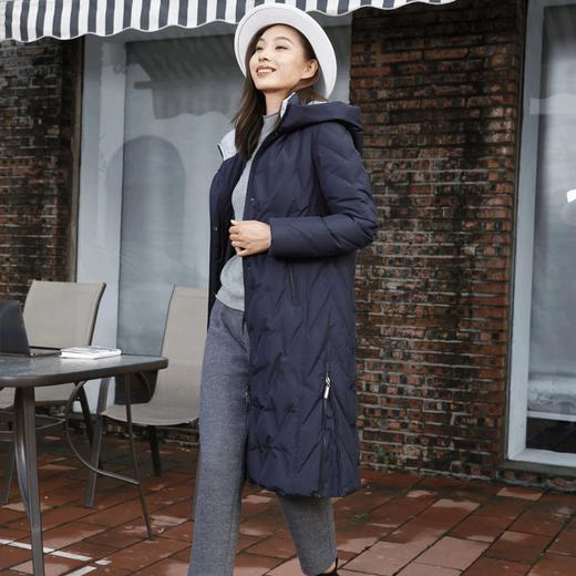 宗洋连帽式中长款羽绒服BDK6CY7767-43 商品图1