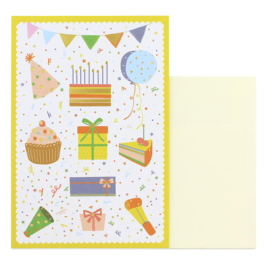 艺贺生日贺卡9B0103祝福礼物卡片创意礼品1张装 商品图1