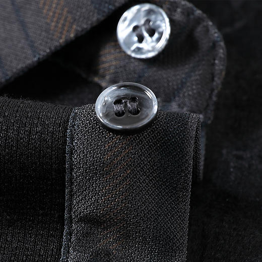 【加绒加厚】罗蒙秋冬男装保暖衬衫男士时尚休闲假两件拼色长袖衬衣男 商品图6