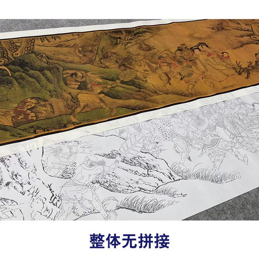 【长卷】工笔人物画白描底稿古画长卷佚名《二郎神搜山图》多种白描尺寸可选G010 商品图4