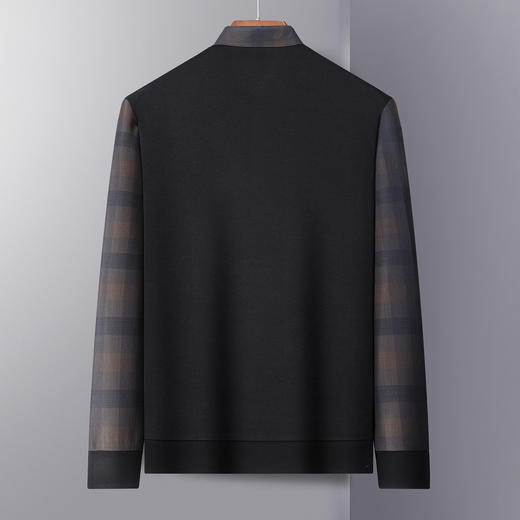 【加绒加厚】罗蒙秋冬男装保暖衬衫男士时尚休闲假两件拼色套头衬衣男 商品图1